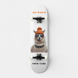 Skateboard AL-PACO Alpaca patinador urbano personalizado