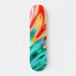 Skateboard Ala de loro tropical