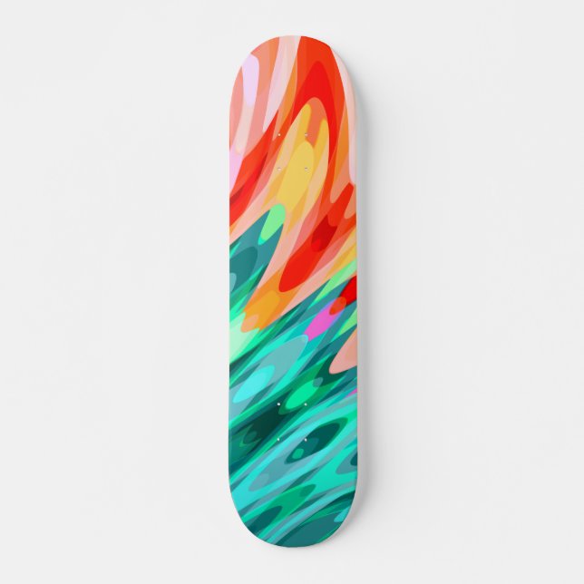 Skateboard Ala de loro tropical (Anverso )