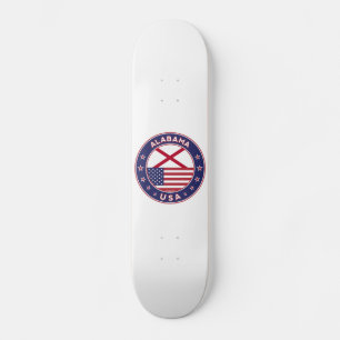 Skateboard Alabama, camiseta de Alabama, pegatina de Alabama,