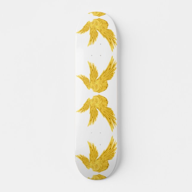 Skateboard Alas de Arcángel de oro de otoño (Anverso )