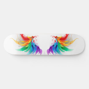 Skateboard Alas del arco iris fluidas