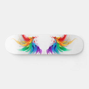 Skateboard Alas del arco iris fluidas