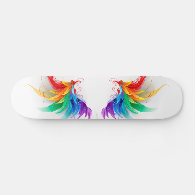Skateboard Alas del arco iris fluidas (Horz)