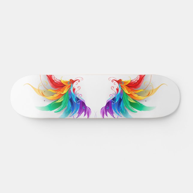 Skateboard Alas del arco iris fluidas (Horz)