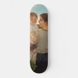 Skateboard Alegría de la madre (madre amorosa y hija)