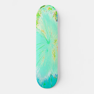 Skateboard Alepuya Psíquica y Flor de Algodoncillo Verde Lima