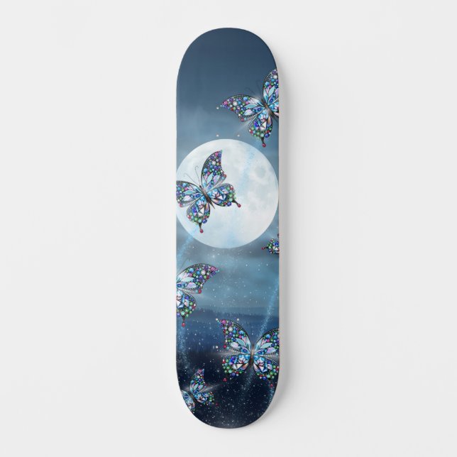 Skateboard Aleteo a la Luz de la Luna (Anverso)