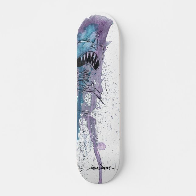 Skateboard Alex Pardee "ardor de estómago " (Anverso )