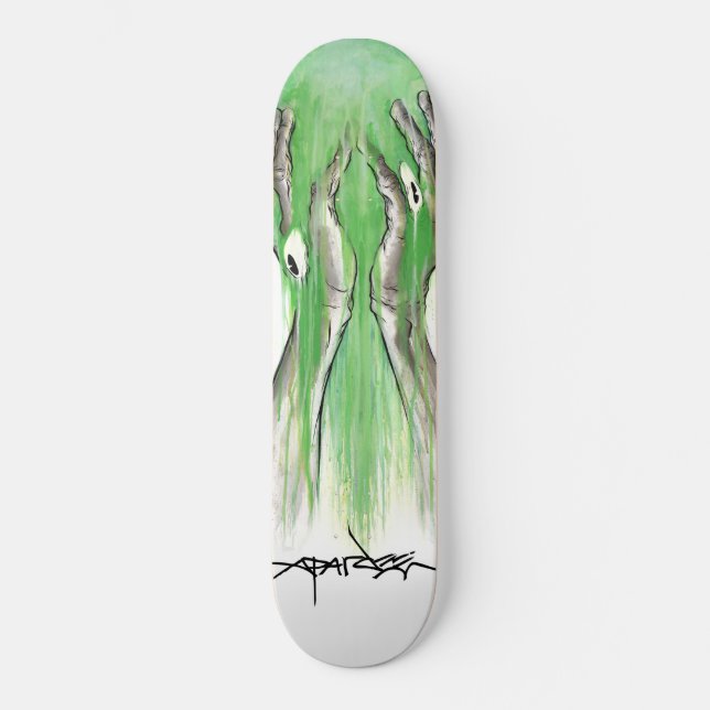 Skateboard Alex Pardee "Lazyface tóxico " (Anverso)