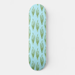 Skateboard Algas Verdes Plantas Océano Mar Naturaleza Amante 