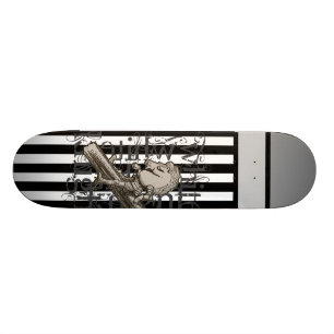Skateboard Alicia en Grunge del caballero blanco del país de