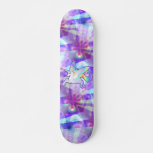 Skateboard Alicornio arcoiris
