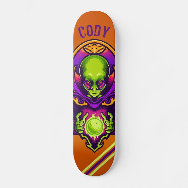 Skateboard Alien (Anverso)