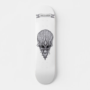 Skateboard Alien Face , reconstrucción facial de cráneo afric