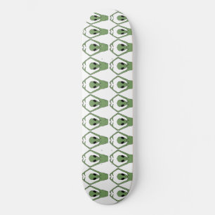 Skateboard Alien Heart Pose