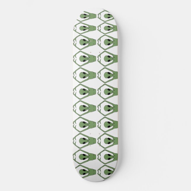Skateboard Alien Heart Pose (Anverso)