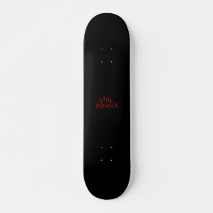 Skateboard Alimentación de Chica con Rosa