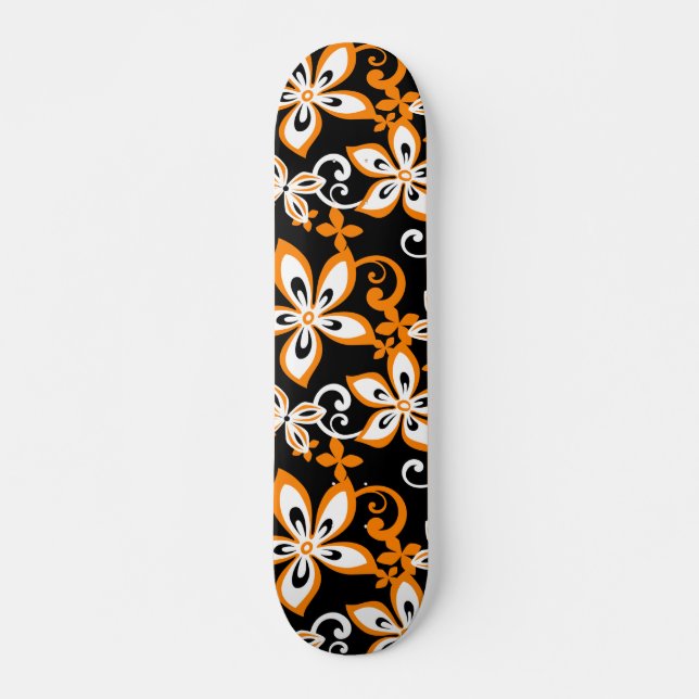 SKATEBOARD ALOHA HAWAII (NEGRO/NARANJA) (Anverso )