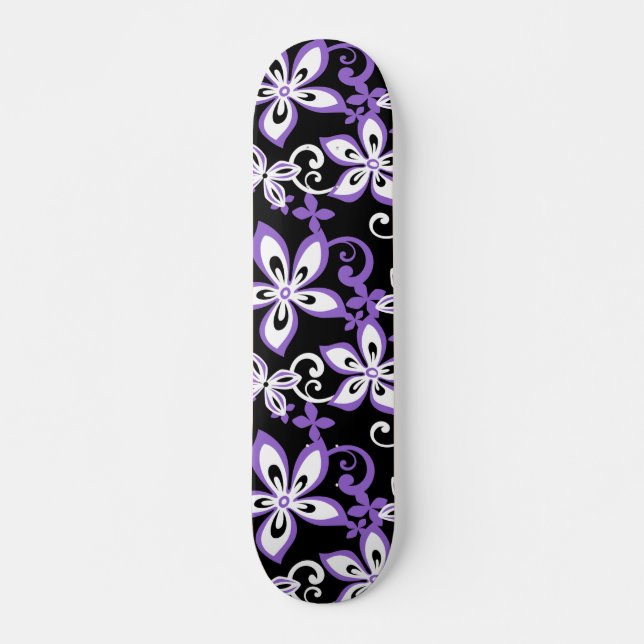 SKATEBOARD ALOHA HAWAII (NEGRO/PURPLE) (Anverso )