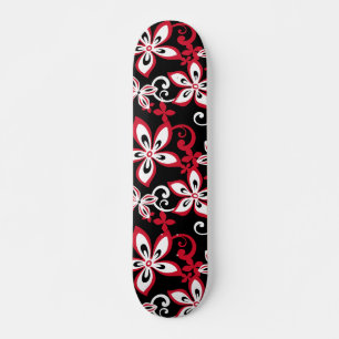 SKATEBOARD ALOHA HAWAII (NEGRO/ROJO)
