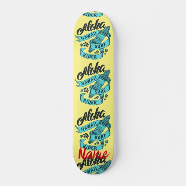 Skateboard Aloha Hawaii Surf Rider Thunder_Cove (Anverso )