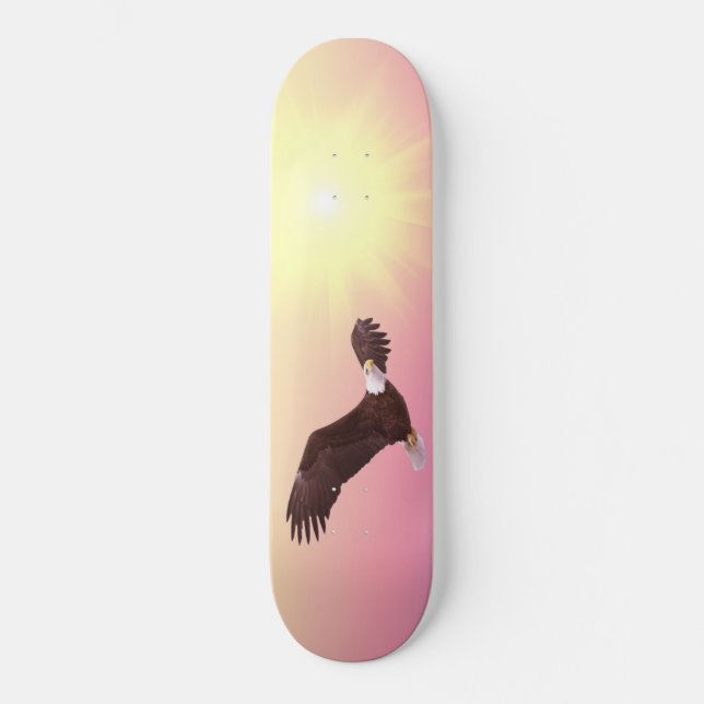 Skateboard Alto Eagle que vuela (Anverso)