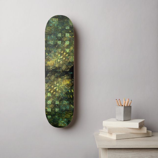 Skateboard Alumbramientos en la ciudad Resumen de la tabla de (Arte de la pared)