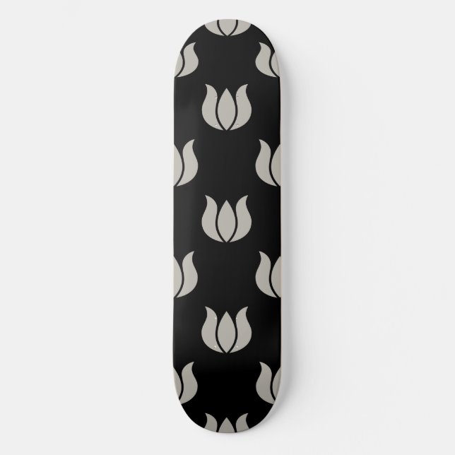 Skateboard Aluminio del estampado de plores 5 (Anverso)