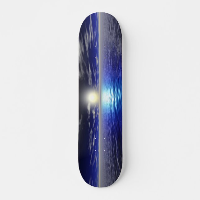 Skateboard Amanecer azul (Anverso )