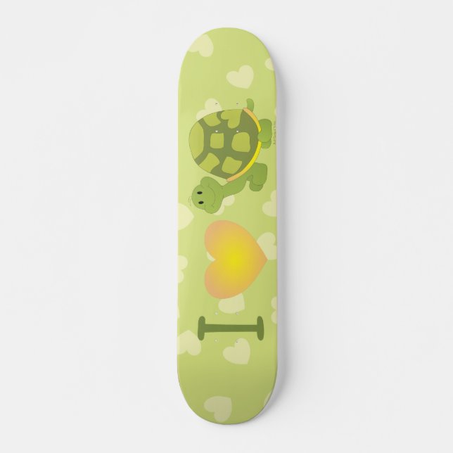 Skateboard Amar a la tortuga pop (Anverso )