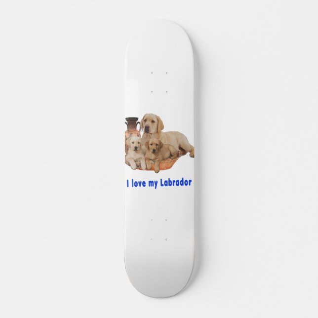 Skateboard Amar a mi Labrador (Anverso )