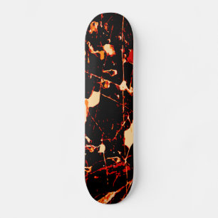 Skateboard Amarillo blanco negro rojo