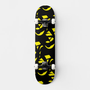 Skateboard Amarillo contemporáneo moderno / negro