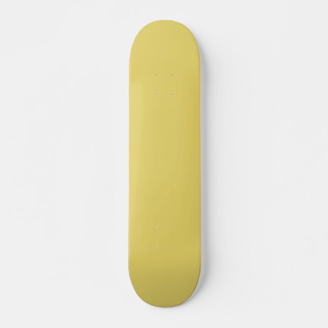 Skateboard Amarillo de arilo (color sólido) (Anverso )