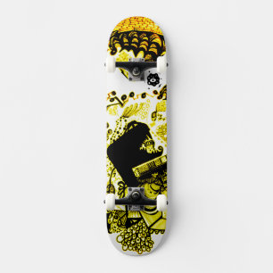 Skateboard Amarillo negro