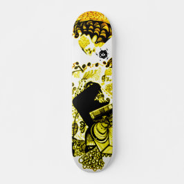 Skateboard Amarillo negro