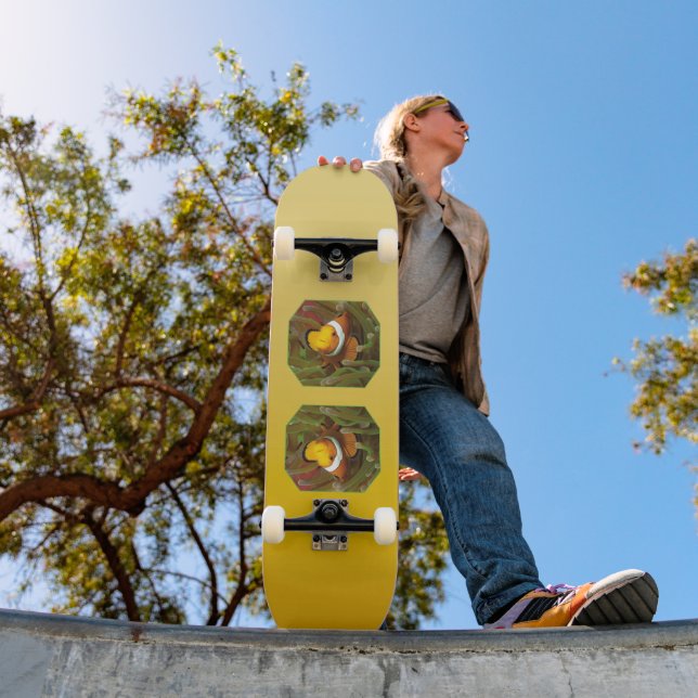 Skateboard AMBIENTE DE PRIMAVERA – Amarillo Suave | profundo  (Exterior 1)