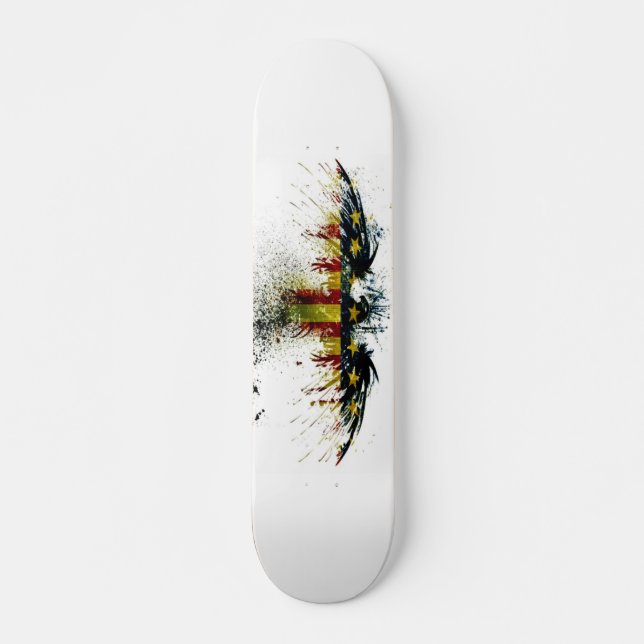 Skateboard American Eagle Grunge Personalizado Pro Park Board (Anverso )