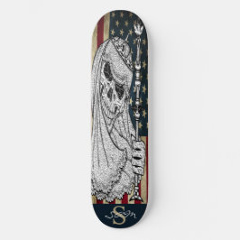 skateboard American SMILING GIRLY Skull