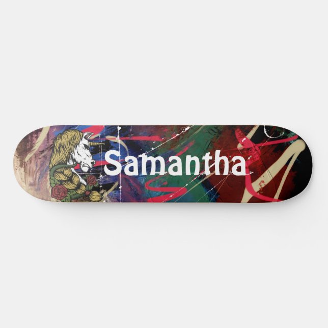 SKATEBOARD AMERICANO GRAFFITI WARRIOR UNICORN (Horz)