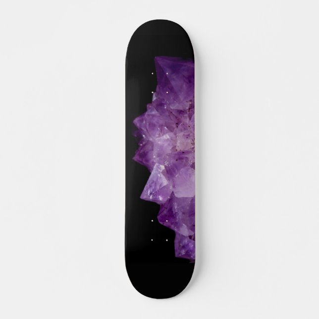 Skateboard Amethyst Uncut Stones (Anverso )