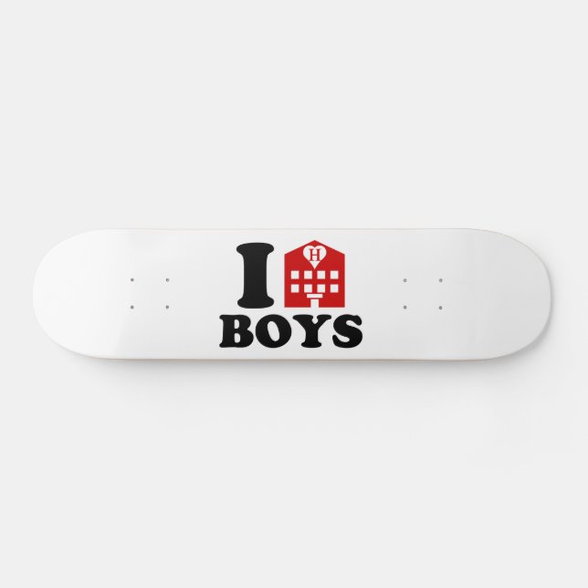 Skateboard Amo a los chicos del hotel (Horz)