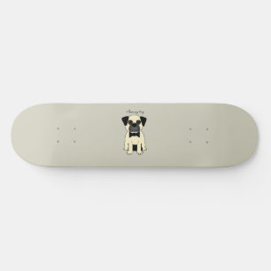 Skateboard Amo a mi Pug