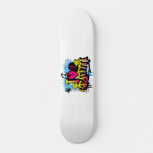Skateboard Amo el graffiti – Arte callejero urbano