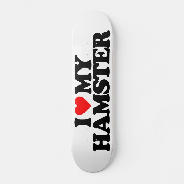 SKATEBOARD AMO MI HÁMSTER (Anverso)