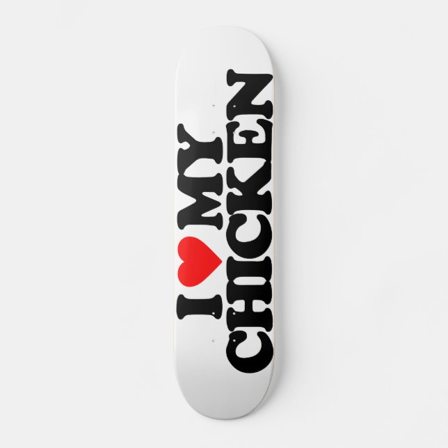 SKATEBOARD AMO MI POLLO (Anverso)