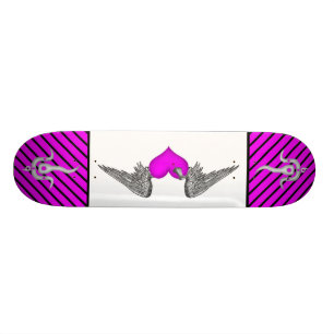 Skateboard amor con alas cubierta del myka