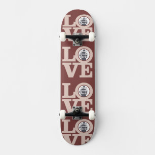 SKATEBOARD AMOR CON TU PERSONALIZADO DE 4 FOTOS