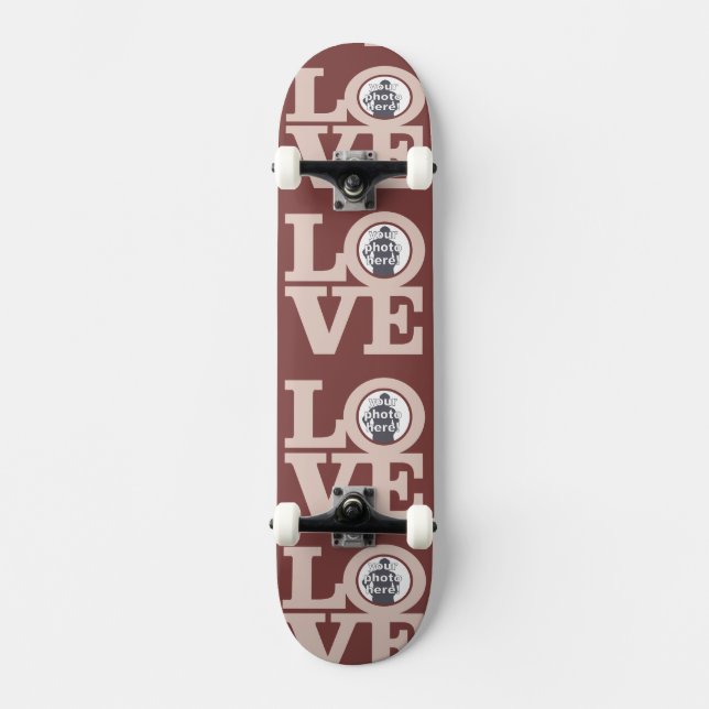SKATEBOARD AMOR CON TU PERSONALIZADO DE 4 FOTOS (Anverso)